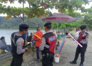 Sat Samapta Polres Kampar Patroli di Objek Wisata di Danau Rusa