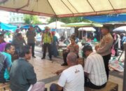 Jum’at Curhat Polresta Pekanbaru Bersama Masyarakat dan Pedagang Pasar Agus Salim