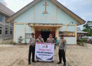 Lewat Program MK-QWPP, Personil Polsek Rambah Pastikan Giat Ibadah di Gereja Aman dan Kondusif