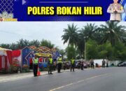 Satgas Pos Pam Perbatasan Bagan Batu Ops Ketupat LK 2024 Polres Rohil Gatur Lalin