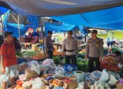 Berikan Kenyamanan Masyarakat di Pasar, Polsek Kempas Gencar Patroli Pasca Lebaran