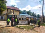 Jelang PHPU Pilpres 2024, Polsek Bangko Pusako Bersama Gabungan TNI Giat Patroli dan Sosialisasi Kamtibmas ke Objek Vital