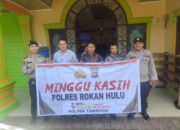 Dalam Giat Minggu Kasih, Piket Pelayanan SPKT I Polsek Tambusai Giat patroli R4 Dan Pengamanan Ibadah Gereja