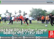 Open Turnamen HPRS CUP VI, Wabub Pesan Jaga Sportifitas Dan Berikan Penampilan Terbaik