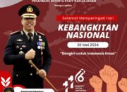 Kapolresta Pekanbaru Bertindak Sebagai Inspektur Upacara Hari Kebangkitan Nasional Ke -116