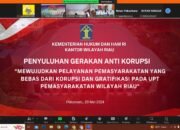 Jajaran Lapas Pekanbaru Ikuti Kegiatan Penyuluhan Gerakan Anti Korupsi