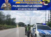 Sat Lantas Polres Kuansing Patroli Siang untuk Antisipasi Daerah Rawan Laka Lantas, Balap Liar, dan Kejahatan C3