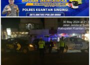 Sat Lantas Polres Kuansing Gelar Patroli KRYD dan Penertiban Knalpot Tidak Sesuai Spesifikasi Teknis