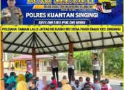 Satlantas Polres Kuansing Unit Kamsel Adakan Giat Polsanak di Taman Lalu Lintas Mapolres Kuansing