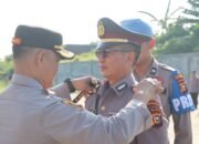 Kapolres Rohul Pimpinan Upacara Kenaikan Pangkat Periode 1 Juni 2024 Dan Sertijab Kapolsek Ujung Batu