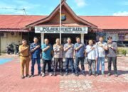 Kapolsek Bukit Raya Terima Kunjungan Anggota Panwascam dan PKD Se-kecamatan Bukit Raya