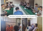 Polsek Rambah Hilir Lakukan Binrohtal Terhadap Tahanan dan Personil Polsek