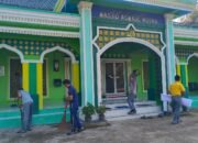 Sampena HUT Bhayangkara Ke 78 Polsek Cerenti Adakan Bakti Religi Di Masjid Asmaul Husna