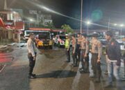 Antisipasi Kejahatan Jalanan dan C3, Personil Gabungan Polres Inhil Gelar Patroli Blue Light