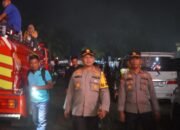 Kapolres Rohul AKBP Budi Setiyono, Pimpin Patroli “ Blue Lught” Skala Besar di Wilkum Polsek Tmbusai Utara