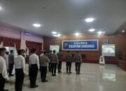 Polres Kuansing Ikuti Vidcon Upacara Pemuliaan Nilai-Nilai Tribrata