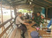 Sinergitas TNI-Polri, Personel Polsek Galang Bersama Babinsa Koramil 04 Galang Gelar Coffe Morning dan Patroli Bersama