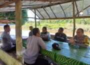Giat Progam Jum’at Curhat Personil Polsek Rambah, Sampaikan Pesan Kapolres Rohul Soal Larangan Membakar Lahan