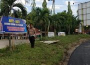 Agar Tertib Satlantas Polres Rohil Pasang Spanduk Keselamatan Bagi Pengendara