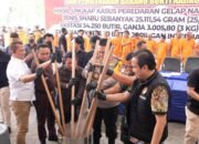 Ditresnarkoba Polda Riau Musnahkan 25 Kg dan 34 Ribu Butir Pil Ekstasi
