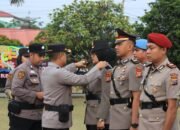 Kapolres Pimpin Sertijap Kasat Intelkam, Kasat Resnarkoba, Kasat Binmas, Kasat Lantas, dan Kapolsek Tambang Polres Kampar