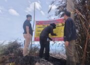 Satreskrim Polres Rohul Tahap Lidik, Ungkap Penyebab Karhutla di Desa Cipang Kiri