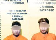 Dua Tersangka Kasus Sabu Tak Berkutik Saat Diamankan Personil Polsek Tambusai 