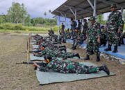 Komandan Lanud RSA Natuna Pimpin Latihan Menembak, Tingkatkan Kesiapsiagaan Prajurit