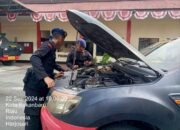 Satgas Tindak Subsatgas Jibom LK-2024 Melaksanakan Perawatan Kendaraan R4