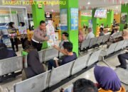 Tim Cooling System Ditlantas Polda Riau Edukasi Wajib Pajak Untuk Tertib Berlalulintas dan Jaga Kamtibmas