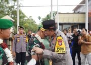 Kapolda Riau Gelar Upacara Pisah Sambut Danrem 031/ Wirabima