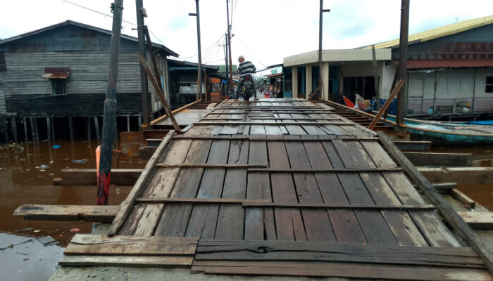 Atat Pengusaha Asal Panipahan Bangun Jembatan Panipahan Darat Pasir Limau Kapas Yang Roboh 