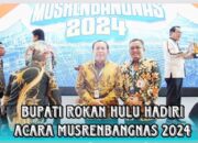 Dibuka Presiden Jokowi, Bupati Rohul Hadiri Musrenbangnas Tahun 2024