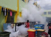 Cegah DBD, Lapas Pekanbaru Bekerjasama Dengan Dinkes Kota Pekanbaru Lakukan Fogging di Seluruh Lingkungan Lapas