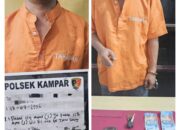 Polsek Kampar Tangkap Pengedar Narkoba di Desa Sungai Jalau