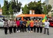 Sembari Olahraga Dirlantas Polda Riau Sapa Pengunjung CFD Pekanbaru