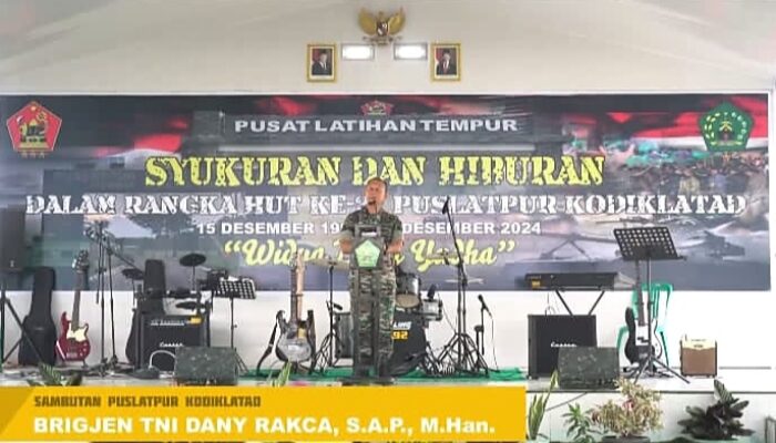 Danpuslatpur Gelar Peringatan Hari Juang TNI AD di Daerah latihan