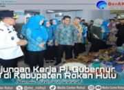 Kontrol Komoditas Pangan Akibat Banjir, Pj Gubernur Riau Kunjungi Rohul