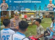Ingatkan Pengendara Lebih Tertib, Satgas Preemtif Polres Kuansing Gencarkan Sosialisasi Operasi Keselamatan 2025
