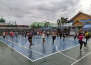 Selasa Sehat Selasa Semangat, Warga Binaan Lapas Pekanbaru Rutin Laksanakan Senam Bersama