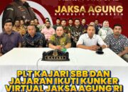 Plt. Kajari SBB Beserta Para Kasi dan Jajaran Ikuti Kunjungan Kerja Virtual Jaksa Agung RI