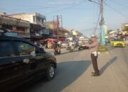 Polsek Ujung Batu Amankan Pasar Ramadhan, Wujudkan Lalu Lintas Lancar dan Kondusif