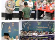 Kapolresta Pekanbaru dan Polsek Senapelan Gelar Buka Puasa Bersama Anak Yatim di Pujasera 168