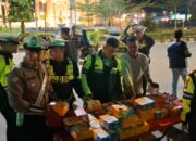 Satlantas Polres Dumai Gelar Sahur On The Road, Ajak Masyarakat Tertib Berlalu Lintas