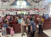 Sat Lantas Polres Kuansing Laksanakan Minggu Kasih di Gereja GPIB EFRATA Kecamatan Kuantan Tengah