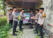 Jumat Berkah, Polsek Kampar Kiri Hilir Berbagi Bansos Kepada Warga Kurang Mampu