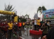 Gerimis dan Semangat Menyatu di Karhutla Fun Run 2025, Polres Dumai Ajak Warga Jaga Alam