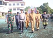 Kapolres Rohul Dampingi Bupati Rohul Pimpin Apel Kesiapsiagaan Penanggulangan Karhutla