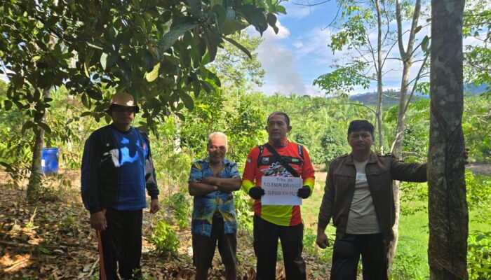 Polsek Rambah Cek Hotspot Karhutla di Dua Kecamatan, Medan Ekstrem Jadi Kendala