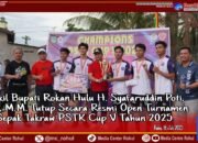 Wabup Syafaruddin Poti Hadiri Laga Final Open Turnamen Sepak Takraw PSTK Cup V